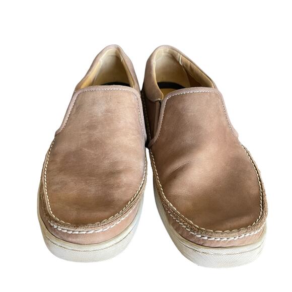 Sebago Ryde Slip On Taupe Leather Men’s Shoes Size 11 - Picture 5 of 10